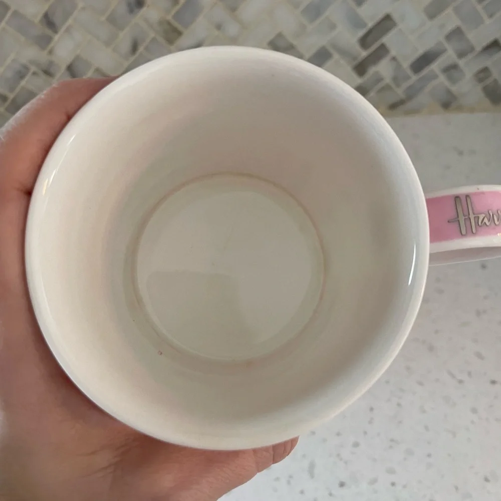 Harrods Pink Fine Bone China Mug with Script Logo - Picture 4 of 5